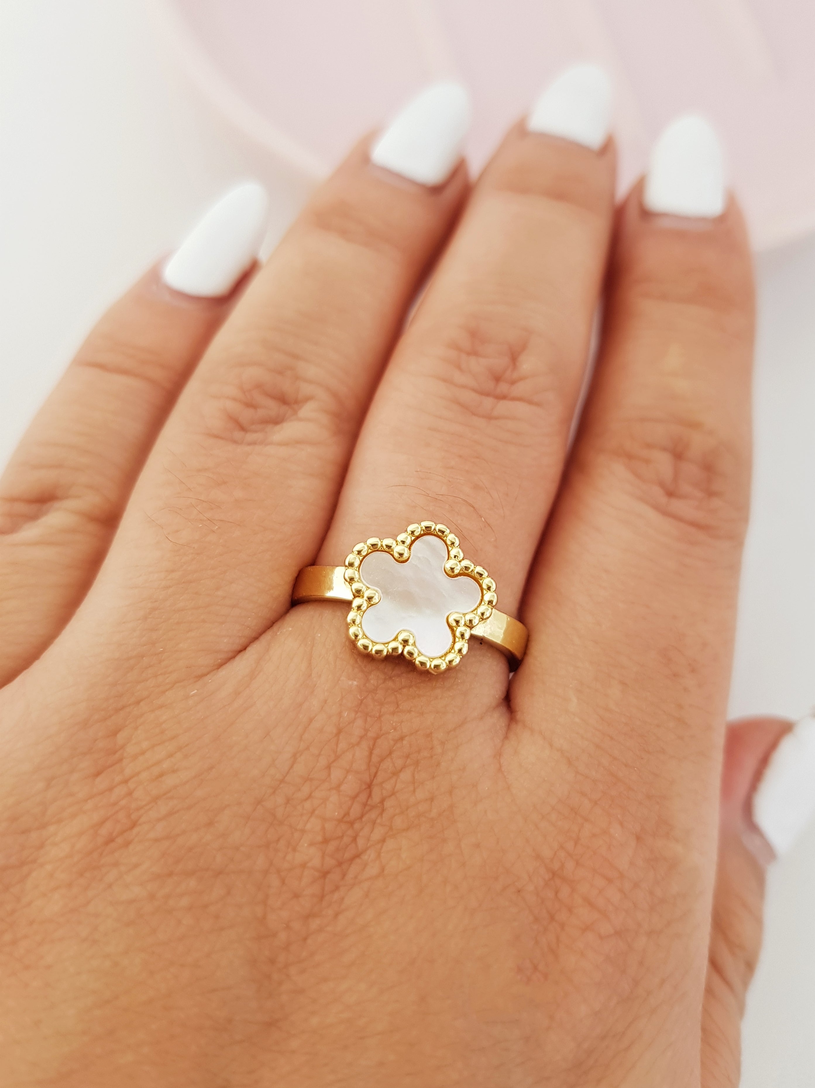 ANILLO FLOR NÁCAR